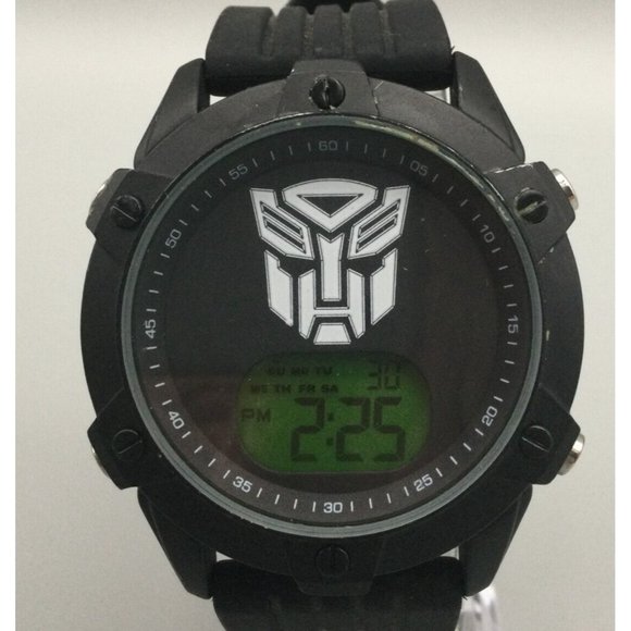 Hasbro Accessories Transformers Digital Watch Men Black Timer